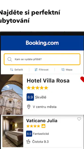 Booking.com - rezervace hotelů screenshot