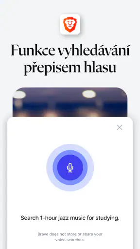 Brave Soukromý prohlížeč screenshot