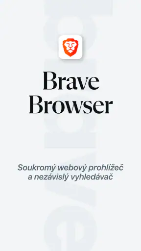 Brave Soukromý prohlížeč screenshot