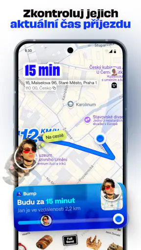 Bump - mapa pro přátele screenshot