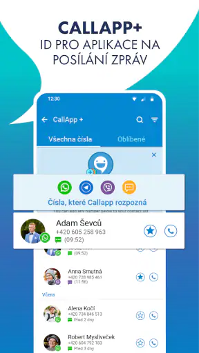 Callapp:ID volajícího a záznam screenshot
