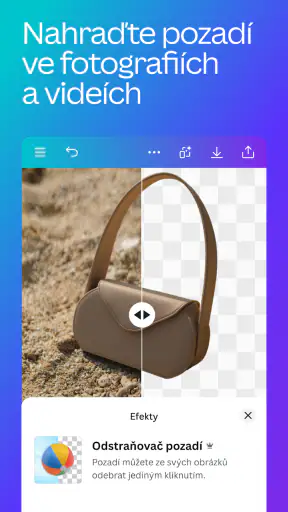 Canva: Návrh, fotka a video screenshot
