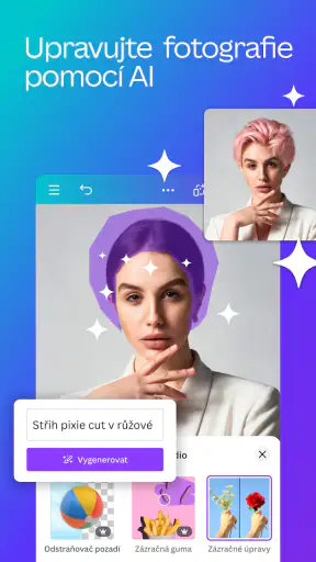 Canva: Návrh, fotka a video screenshot