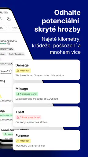 carVertical: Kontrola VIN screenshot