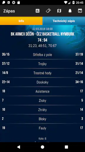 ČBF - Český basketbal v mobilu screenshot