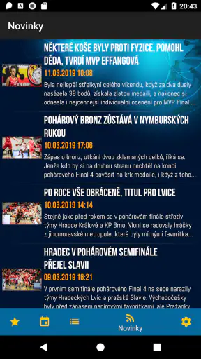 ČBF - Český basketbal v mobilu screenshot