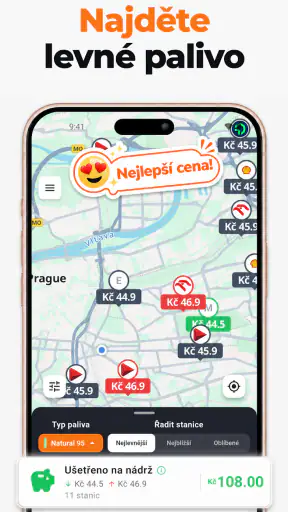 Ceny paliv: benzín, nafta, LPG screenshot
