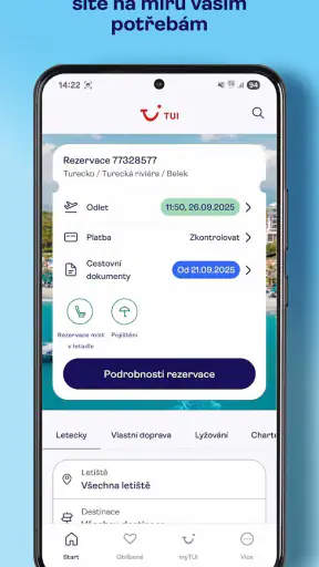 Cestovní kancelář TUI screenshot