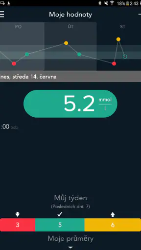 CONTOUR DIABETES app (CZ) screenshot