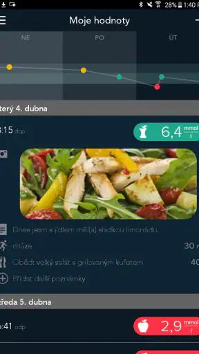 CONTOUR DIABETES app (CZ) screenshot