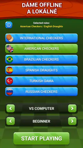 Dáma – Online a Offline screenshot