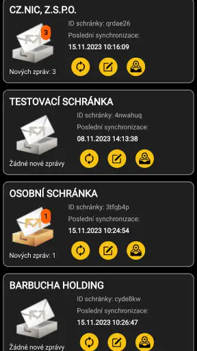 Datovka.cz screenshot