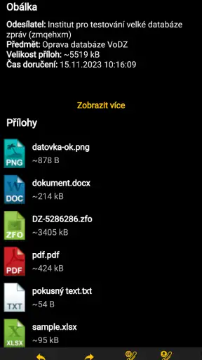 Datovka.cz screenshot