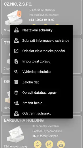 Datovka.cz screenshot