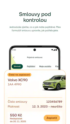 Direct pojišťovna screenshot