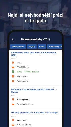 Dobrá Práce - práce a brigády screenshot