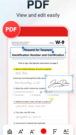 Document Reader & PDF Editor screenshot