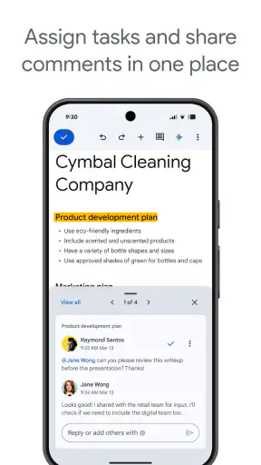 Dokumenty Google screenshot