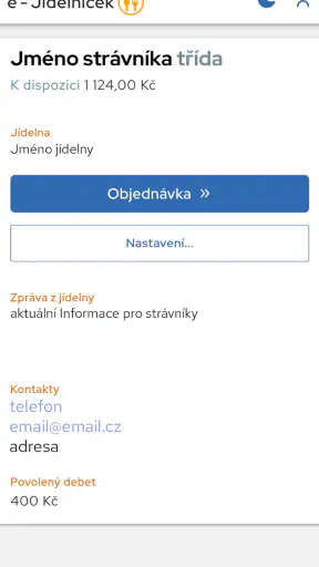 e-Jídelníček screenshot