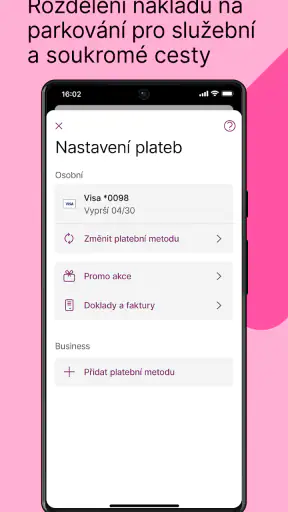 EasyPark - parkovací aplikace screenshot