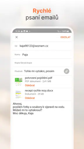 Email.cz screenshot
