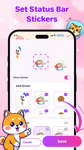 Emoji Battery Icon Customize screenshot