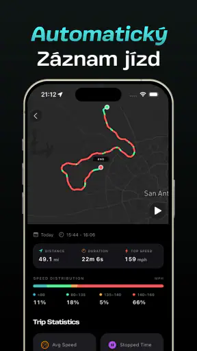Enroad - Záznam jízd screenshot
