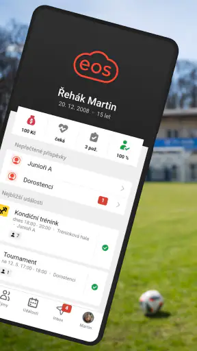 EOS pro kluby a komunity screenshot