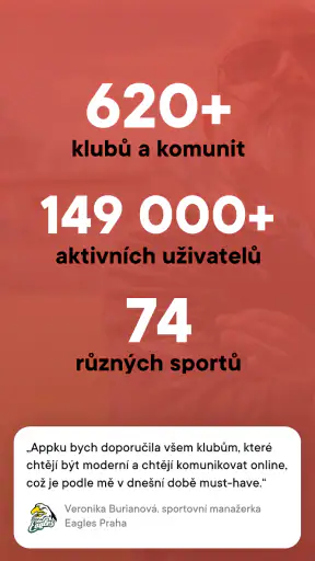 EOS pro kluby a komunity screenshot
