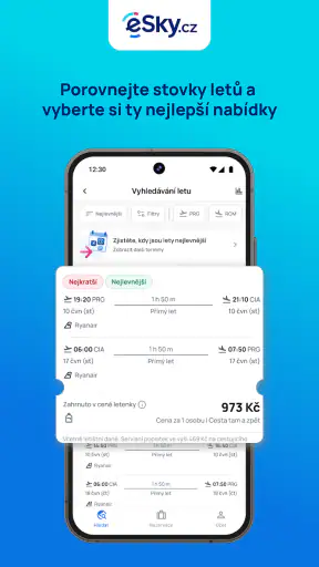 eSky - Levné lety, Dovolená screenshot