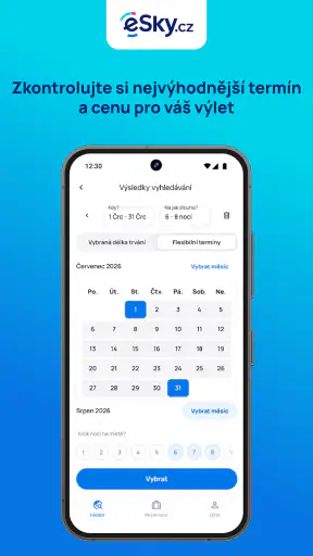 eSky - Levné lety, Dovolená screenshot