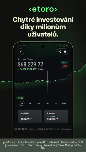 etoro: obchodujte a investujte screenshot