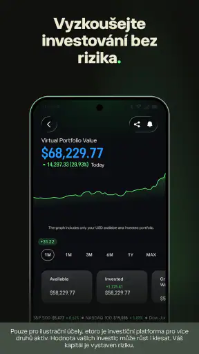 etoro: obchodujte a investujte screenshot