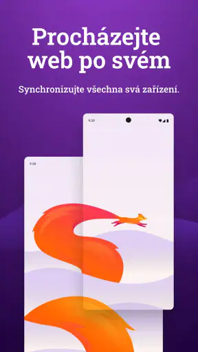 Firefox rychlý prohlížeč screenshot