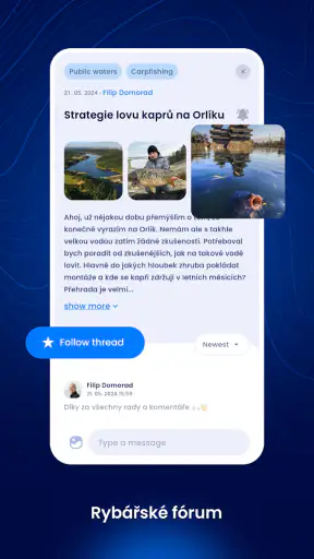 Fishsurfing - rybářská appka screenshot