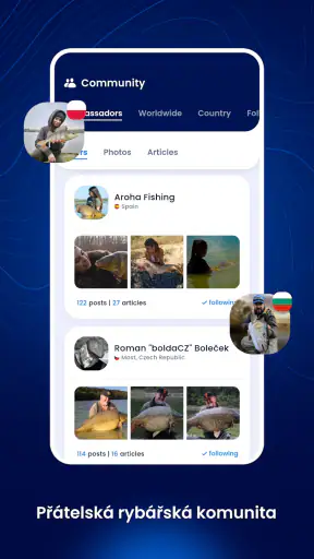Fishsurfing - rybářská appka screenshot