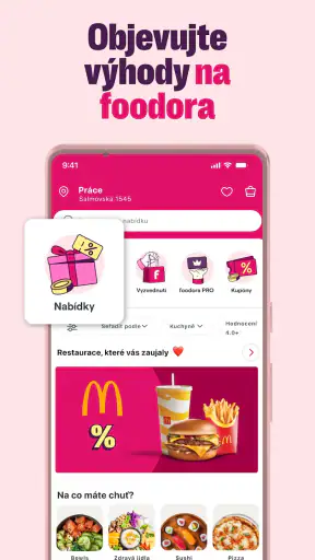 foodora: Jídlo a nákupy screenshot