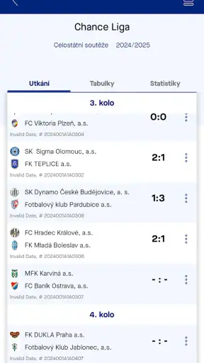 FotbalCZ screenshot