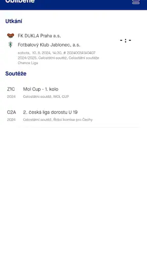 FotbalCZ screenshot