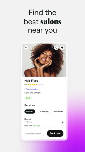 Fresha for customers screenshot