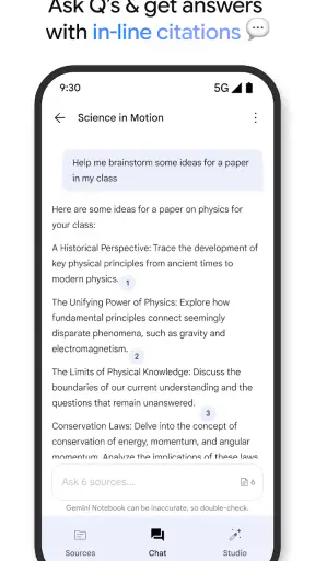 Gemini Notebook screenshot