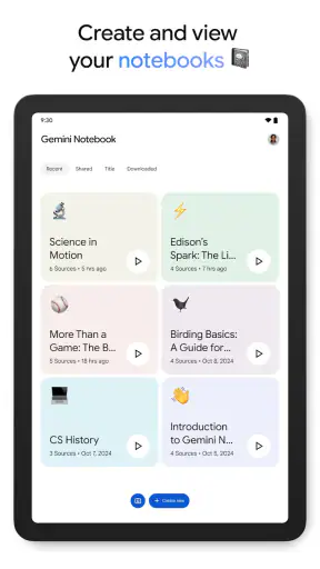 Gemini Notebook screenshot
