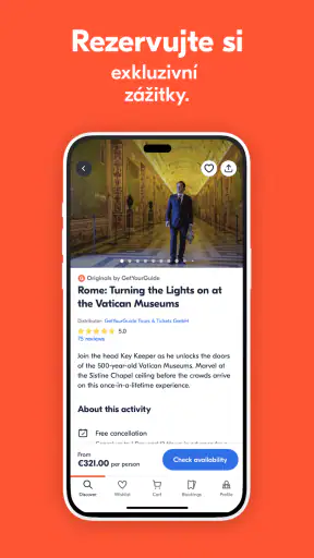 GetYourGuide: Zážitky a lístky screenshot