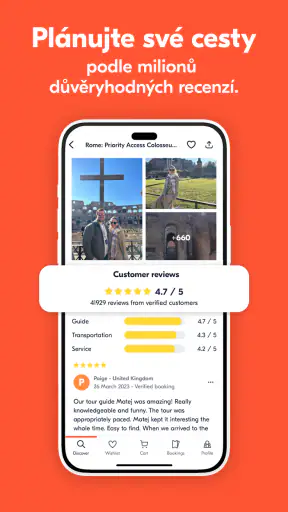 GetYourGuide: Zážitky a lístky screenshot