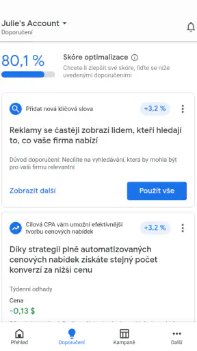 Google Ads screenshot
