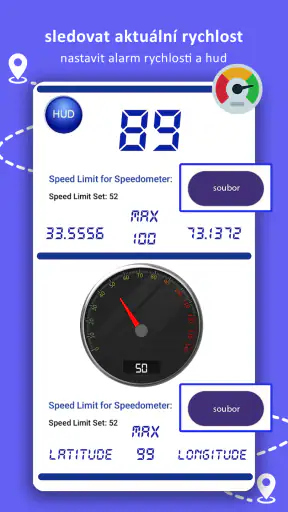 GPS navigace, mapy a trasa screenshot