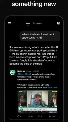 Grok screenshot