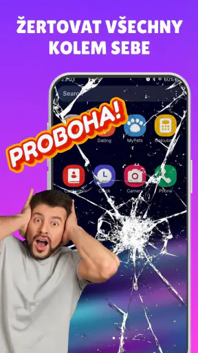 Haha Broken, Rozbitá obrazovka screenshot