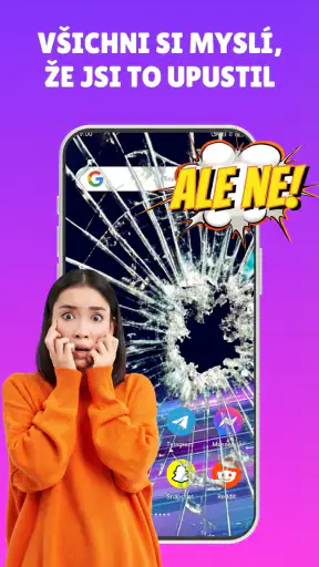 Haha Broken, Rozbitá obrazovka screenshot