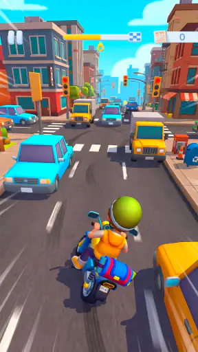 Hry [Paper Boy Race] 3D běh! screenshot